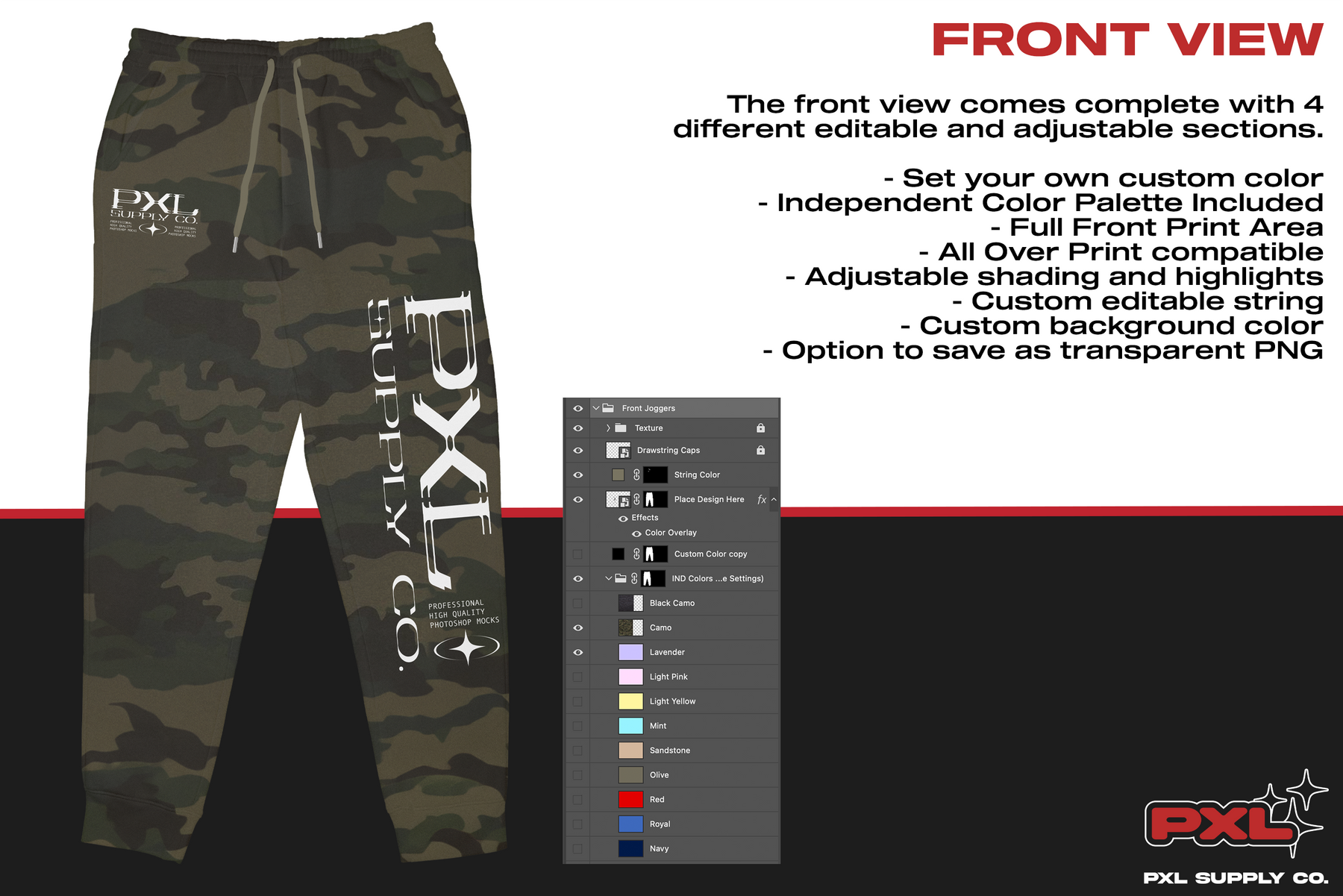 Independent IND20PNT Jogger Mockup