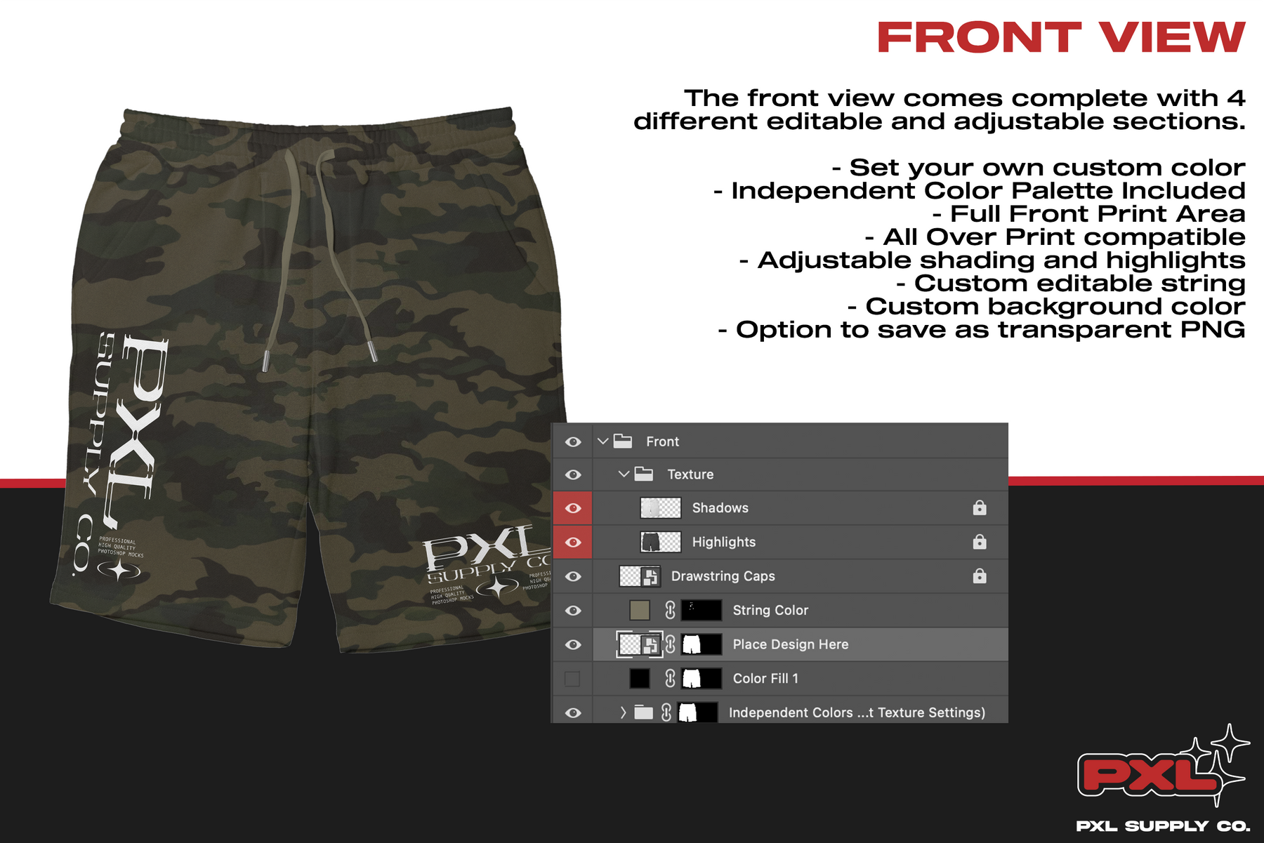 Independent IND20SRT Shorts Mockup