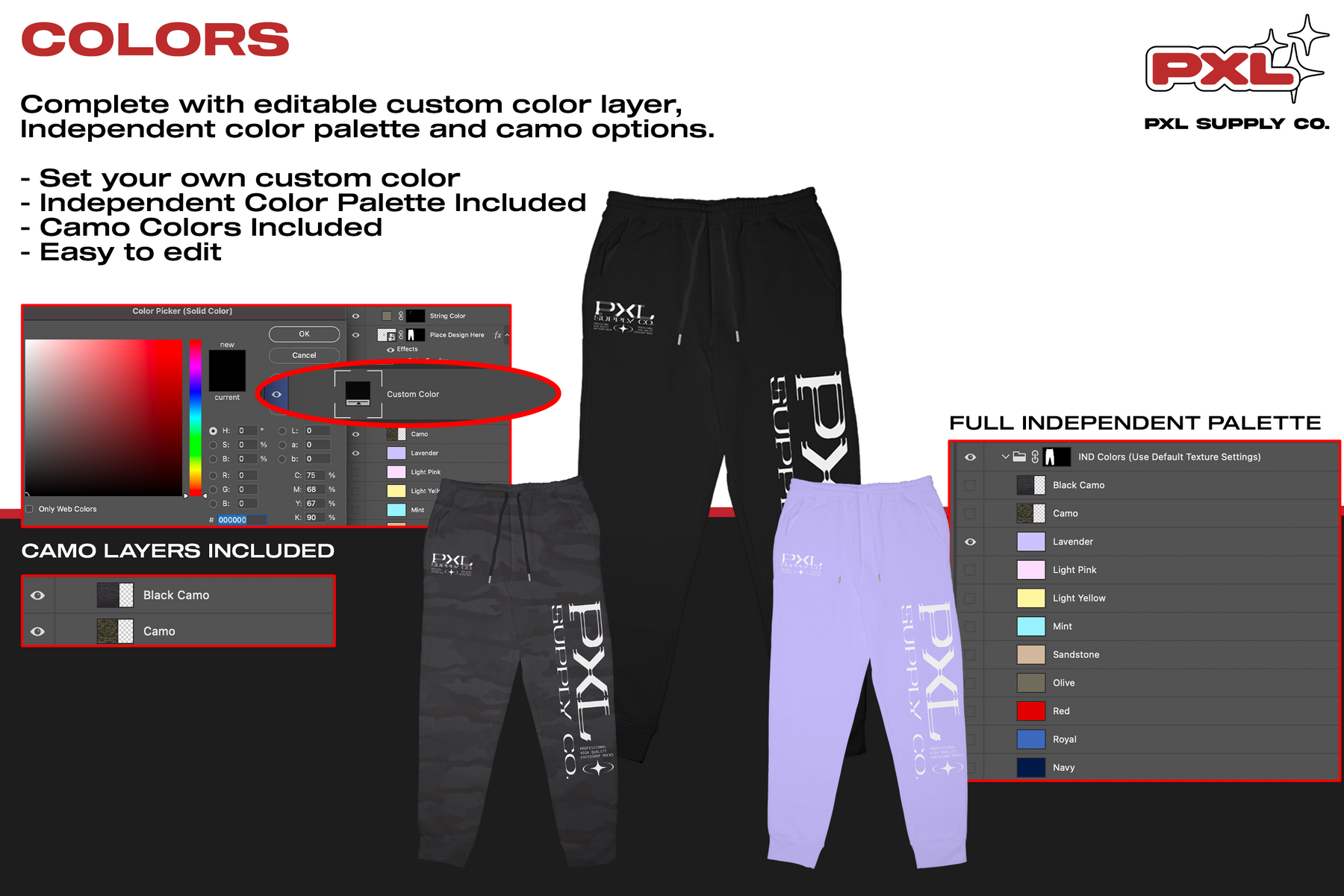 Independent IND20PNT Jogger Mockup