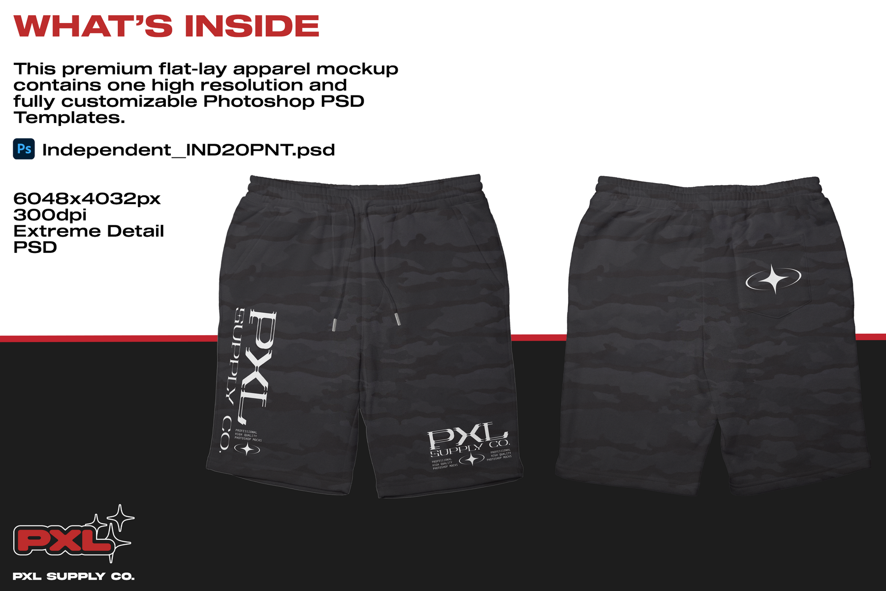 Independent IND20SRT Shorts Mockup