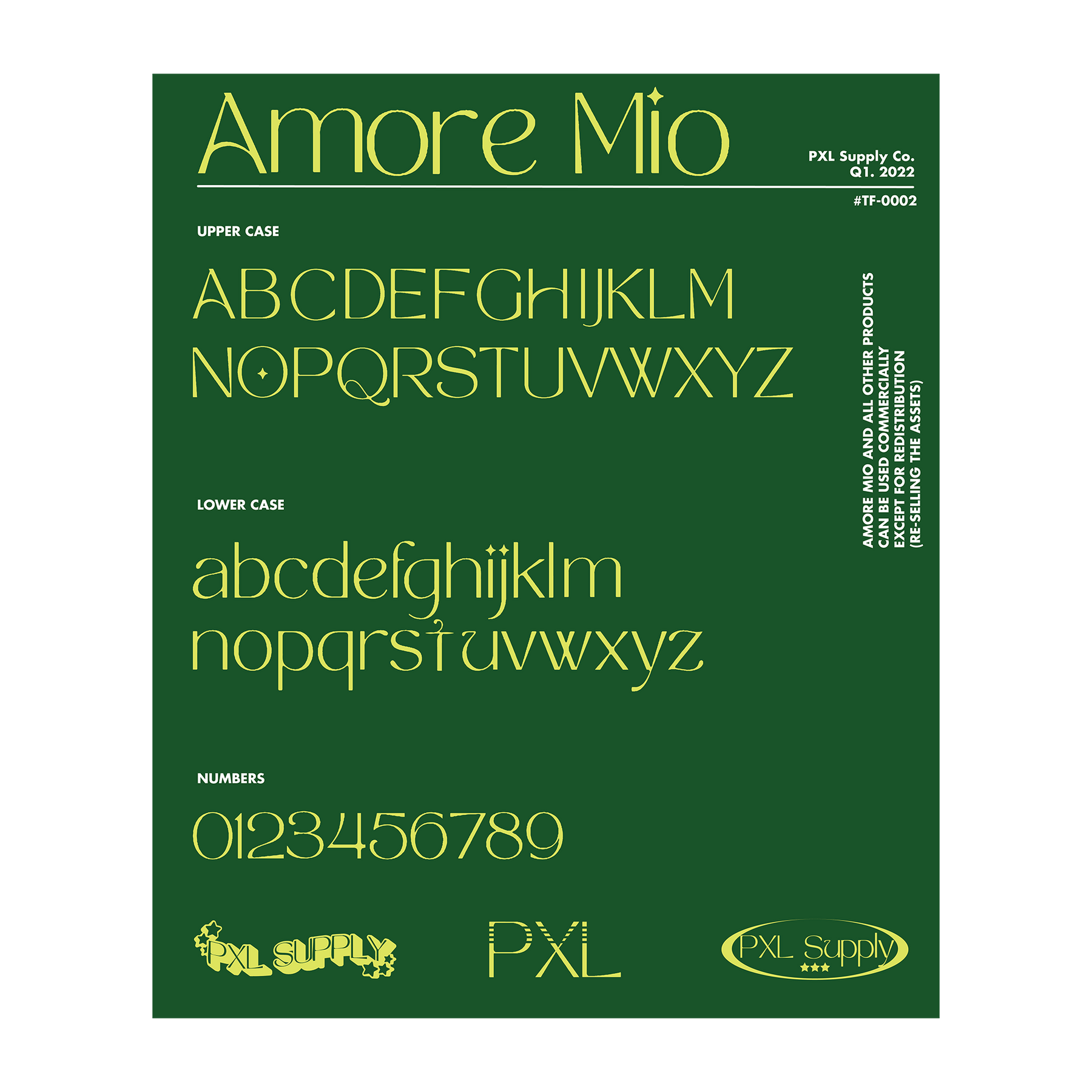 Amore Mio Font