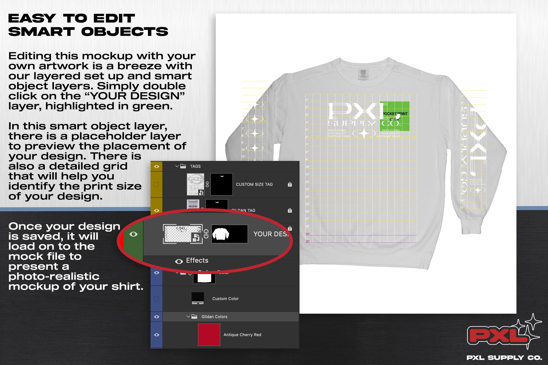 Comfort Colors C1566 Crewneck Mockup
