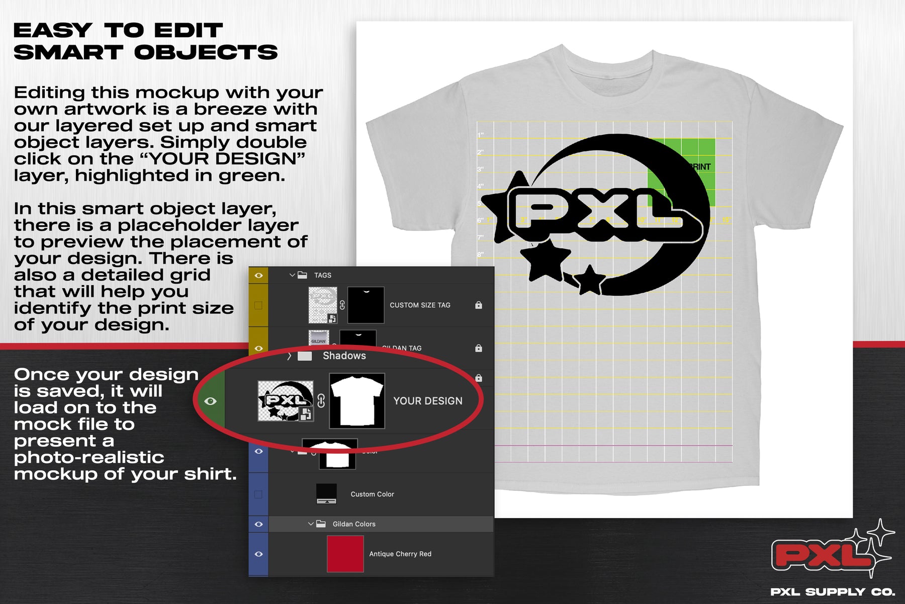 Gildan 5000 (T-Shirt) PSD Mockup
