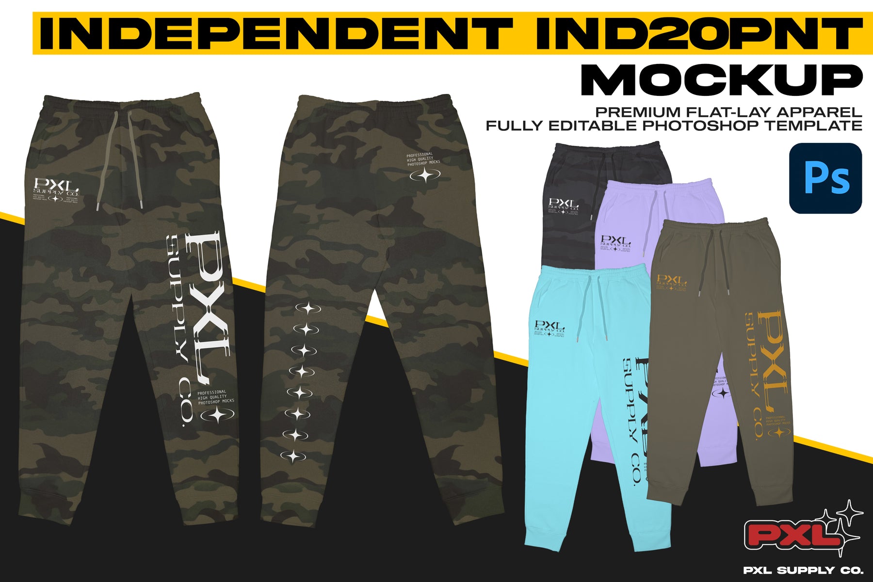 Independent IND20PNT Jogger Mockup