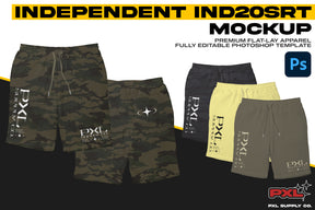 Independent IND20SRT Shorts Mockup