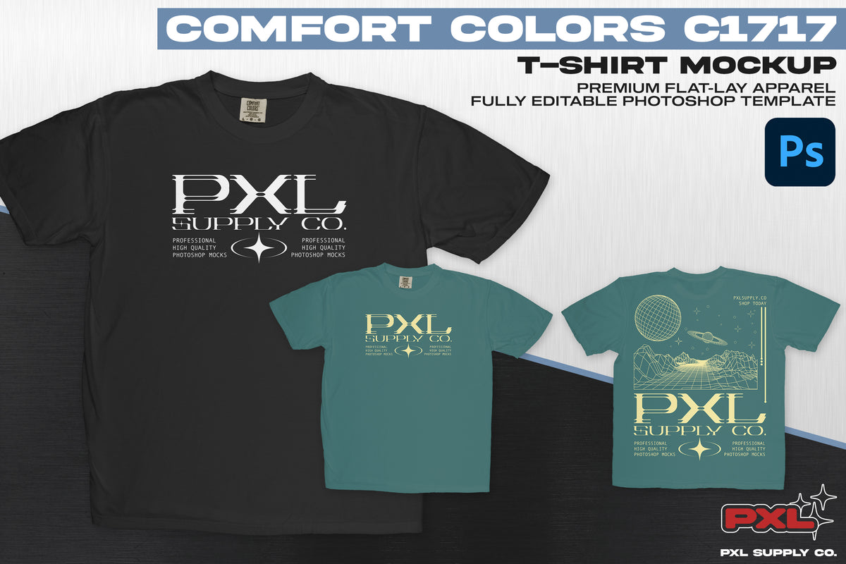 Comfort Colors C1717 (T-Shirt) PSD Mockup