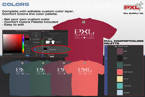 Comfort Colors C1717 (T-Shirt) PSD Mockup