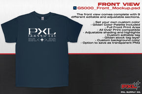 Gildan 5000 (T-Shirt) PSD Mockup