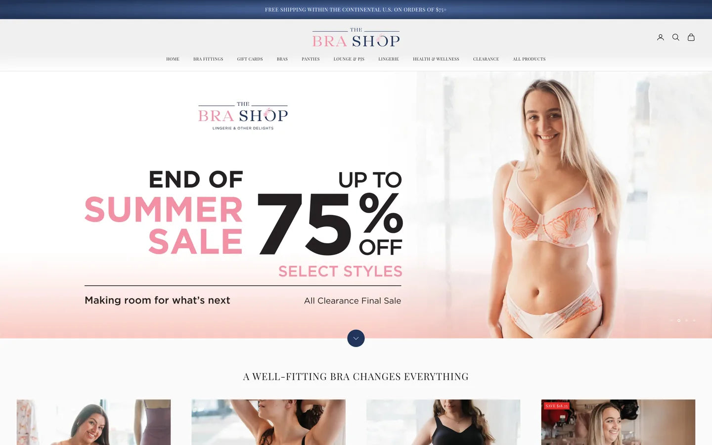 The Bra Shop: Search Engine Optimization